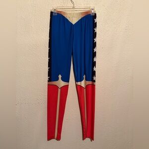 Superhero Themed Leggings - Blue and Red